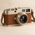 Champagne & Brown Retro Rangefinder Camera — main view