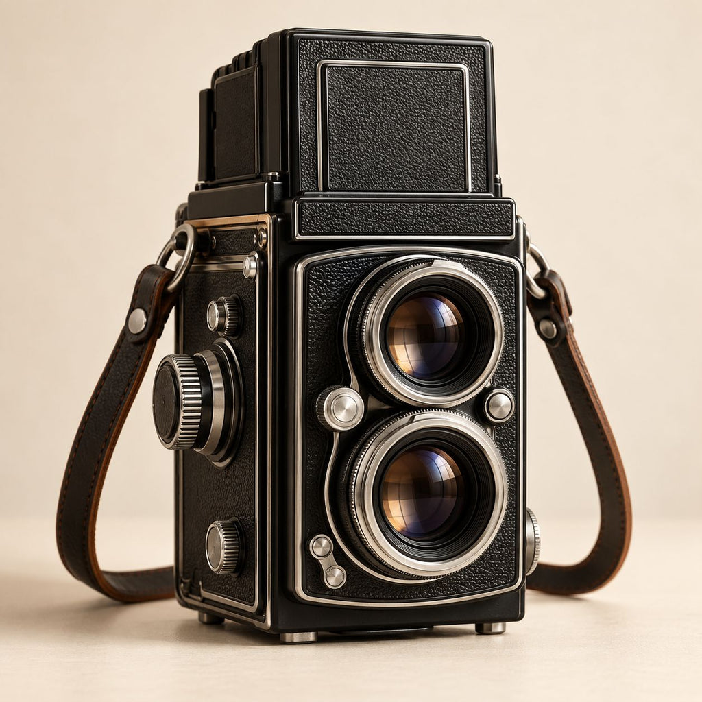 Classic Black Twin-Lens Camera — main view