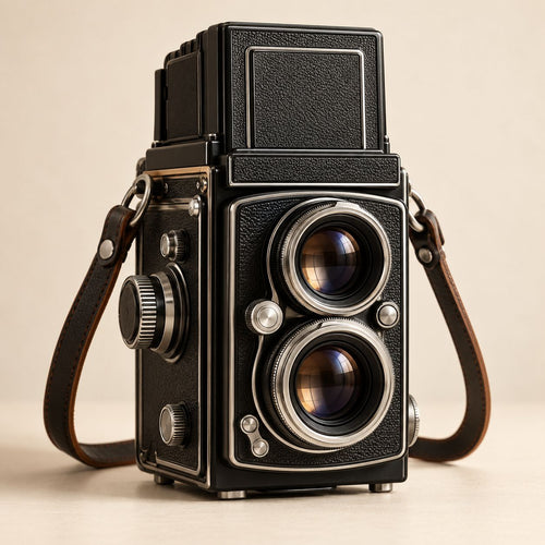 Classic Black Twin-Lens Camera — main view